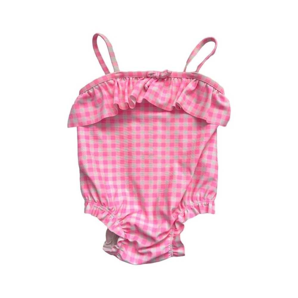 Baby Gap Pink Gingham One Piece Swimsuit